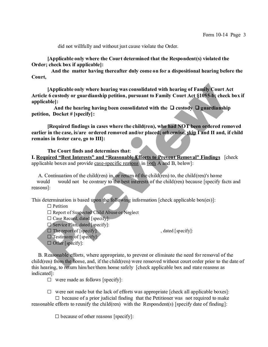 page 2 Child Protective - Order - Violation of Order of Disposition preview