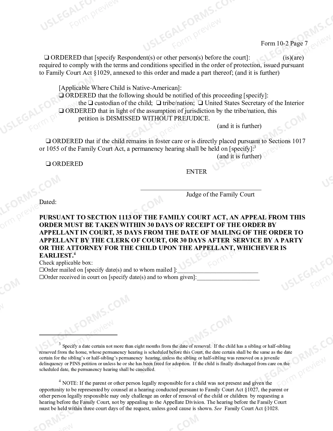 Preview Order On Application For Temporary Removal of Child After Petition Filed