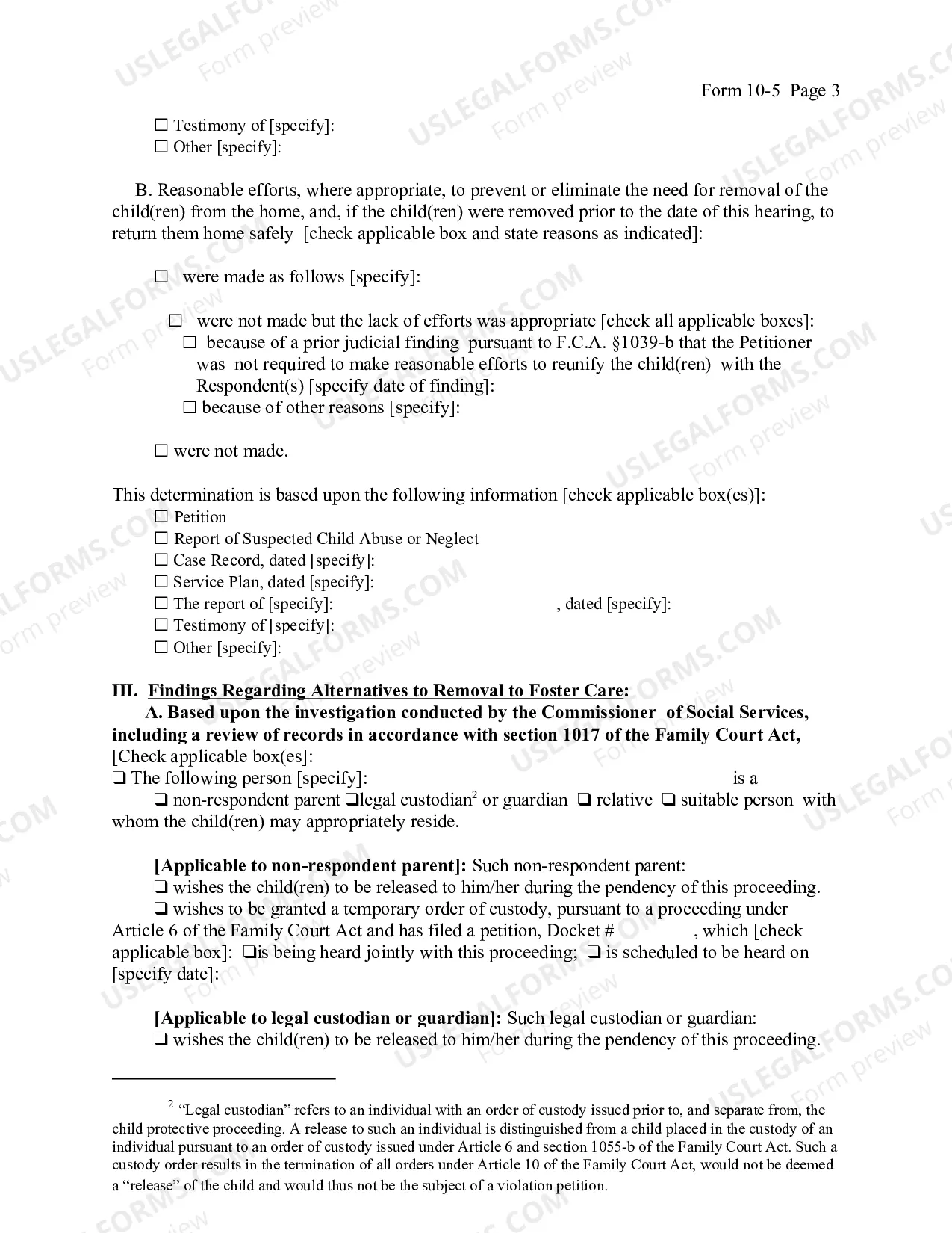 Preview Order On Application For Return of Child Temporarily Removed From Home