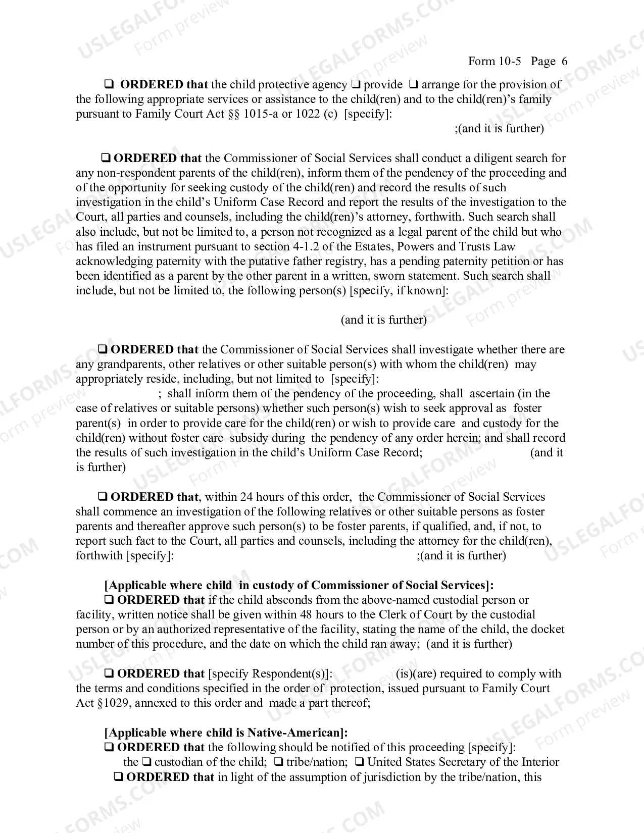 Preview Order On Application For Return of Child Temporarily Removed From Home