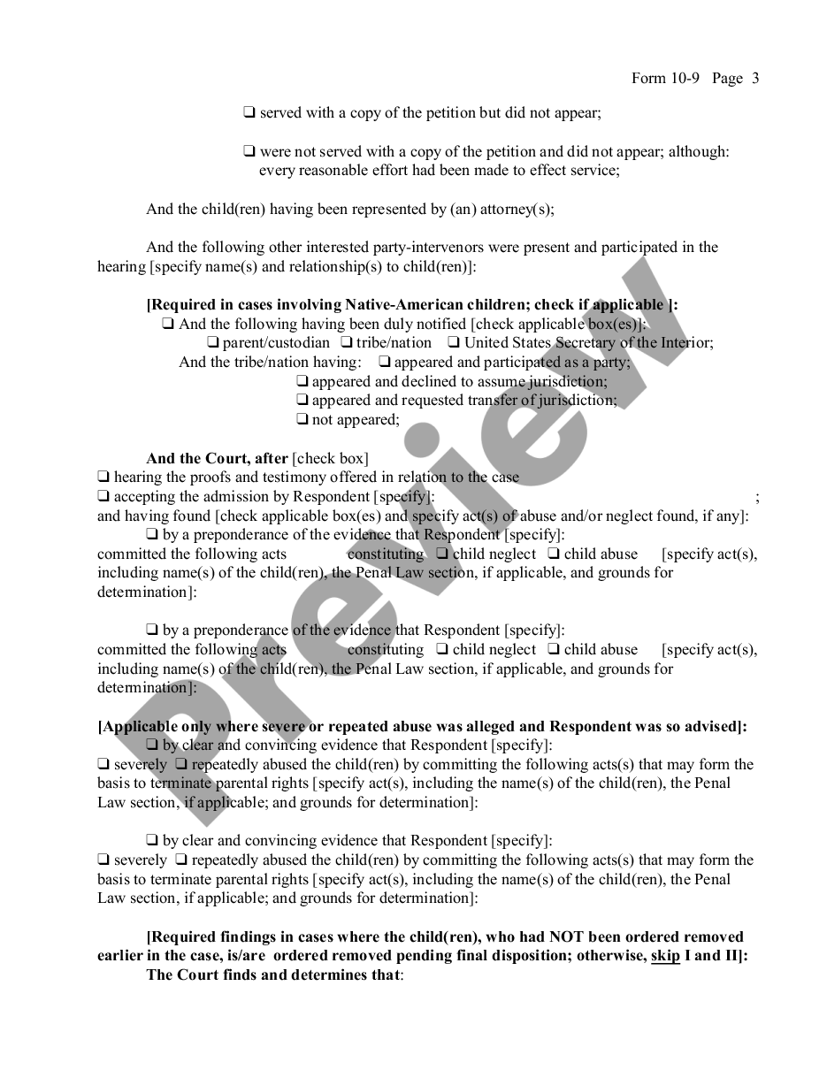 page 2 Determination Upon Hearing Fact-Finding Child Neglect or Abuse preview