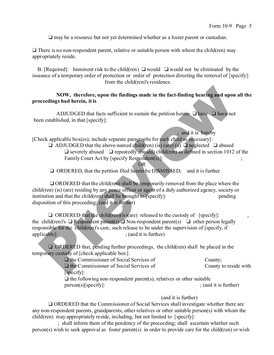page 4 Determination Upon Hearing Fact-Finding Child Neglect or Abuse preview
