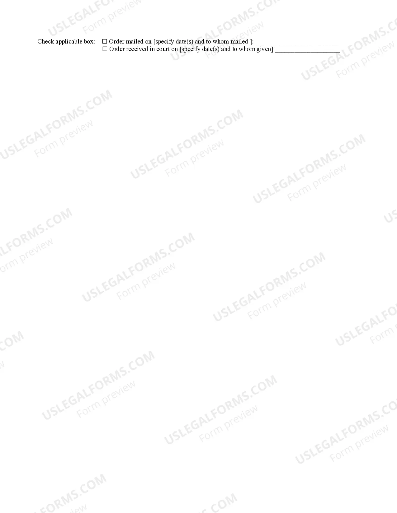 Preview Order Directing Release of Respondent With Conditions