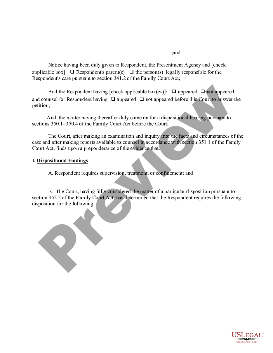 page 2 Order of Disposition - After Order of Removal with Finding preview