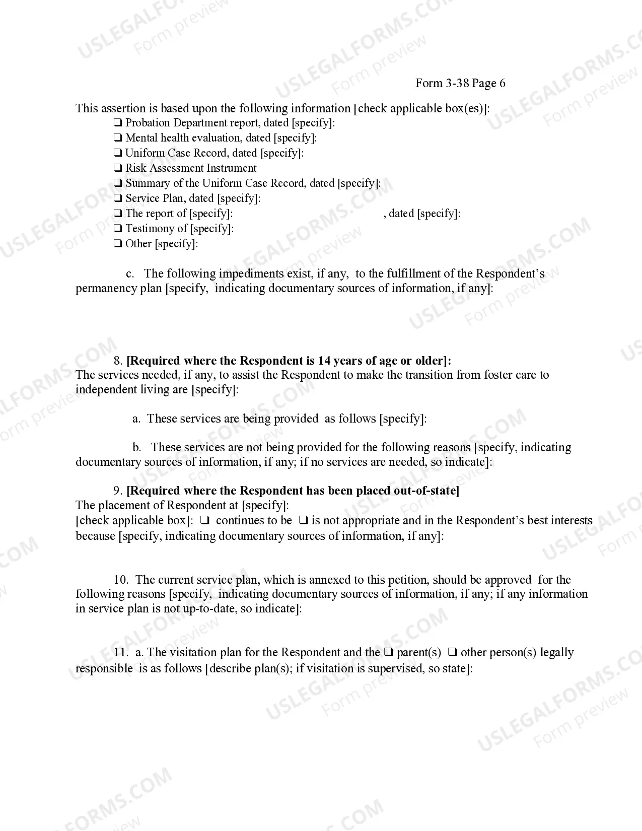 Preview Petition Extension of Placement And Permanency Hearing