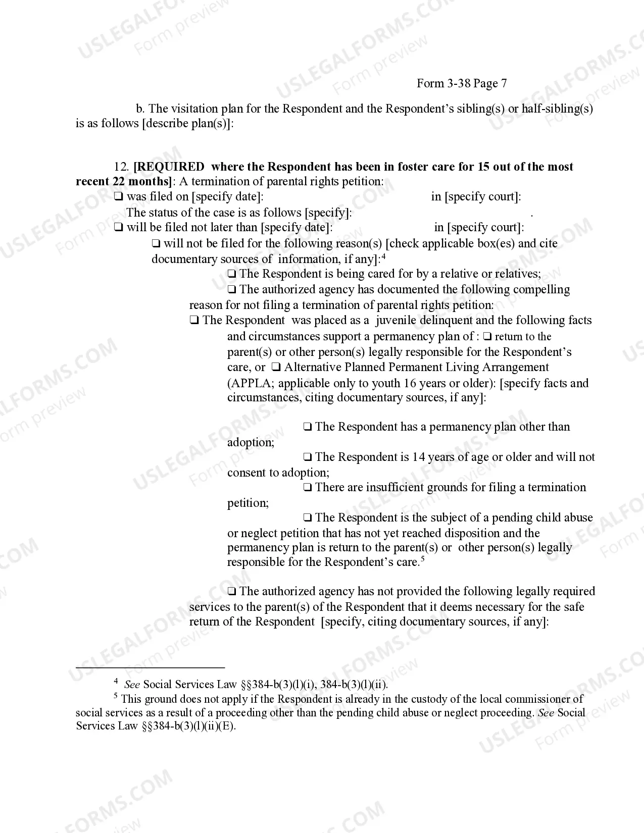 Preview Petition Extension of Placement And Permanency Hearing