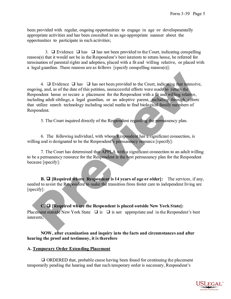 page 4 Order on Petition for Extension of Placement preview