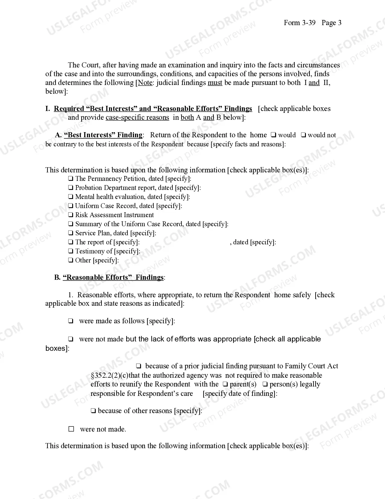 Preview Extension of Placement And Permanency Hearing Order