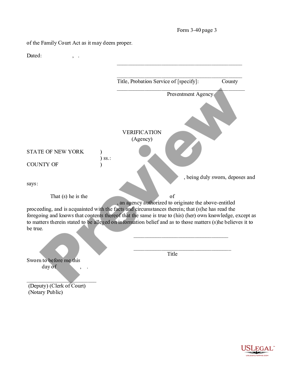form Juvenile Delinquency - Petition for Violation of Order of Probation or Conditional Discharge preview