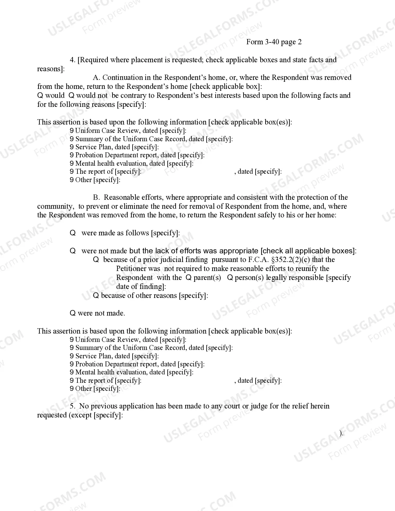 Preview Petition (For Violation of Order of Probation Or Conditional Discharge)