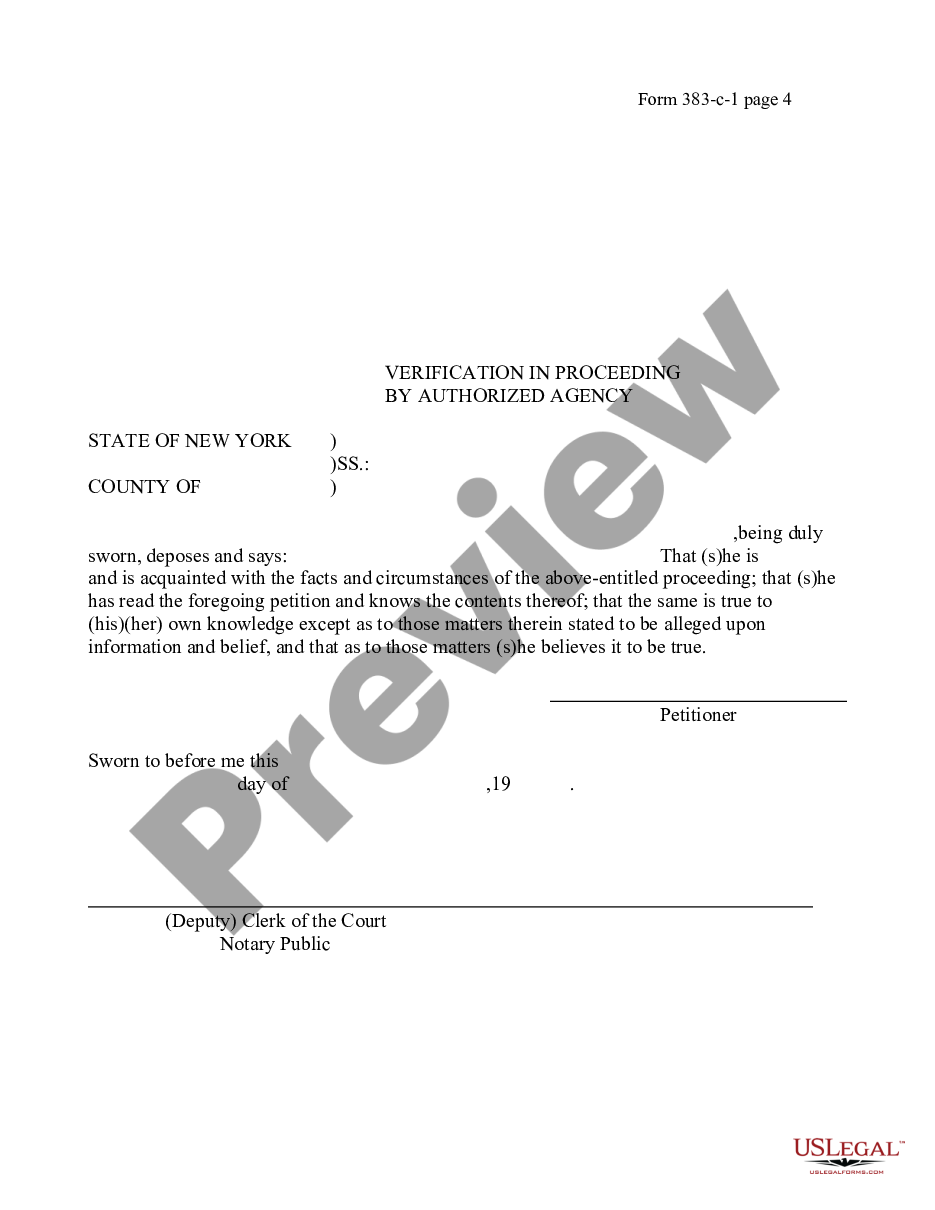 form Petition for Approval of Surrender Instrument - Child in Foster Care 12-97 preview