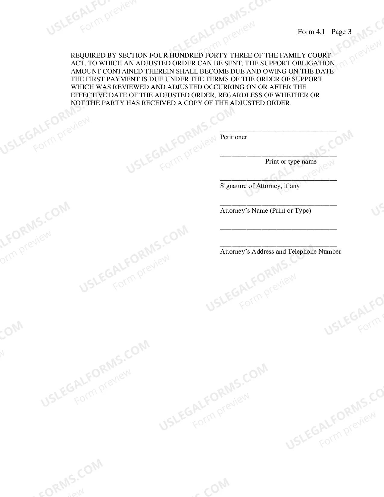 Preview Petition For An Order Upon Support Agreement