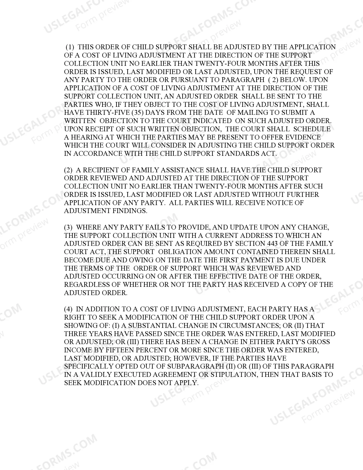 Preview Order On Petition To Extend Modify Or Terminate Order of Support