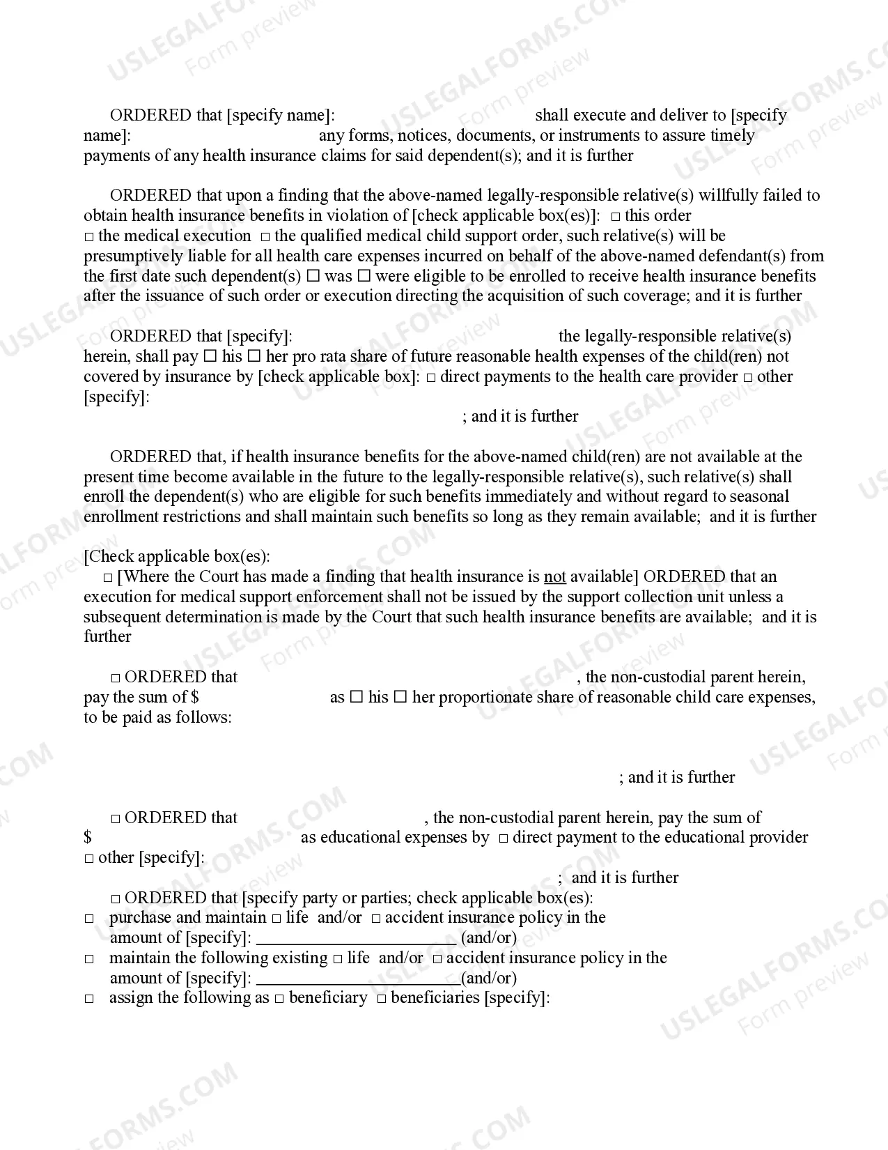 Preview Order On Petition To Extend Modify Or Terminate Order of Support