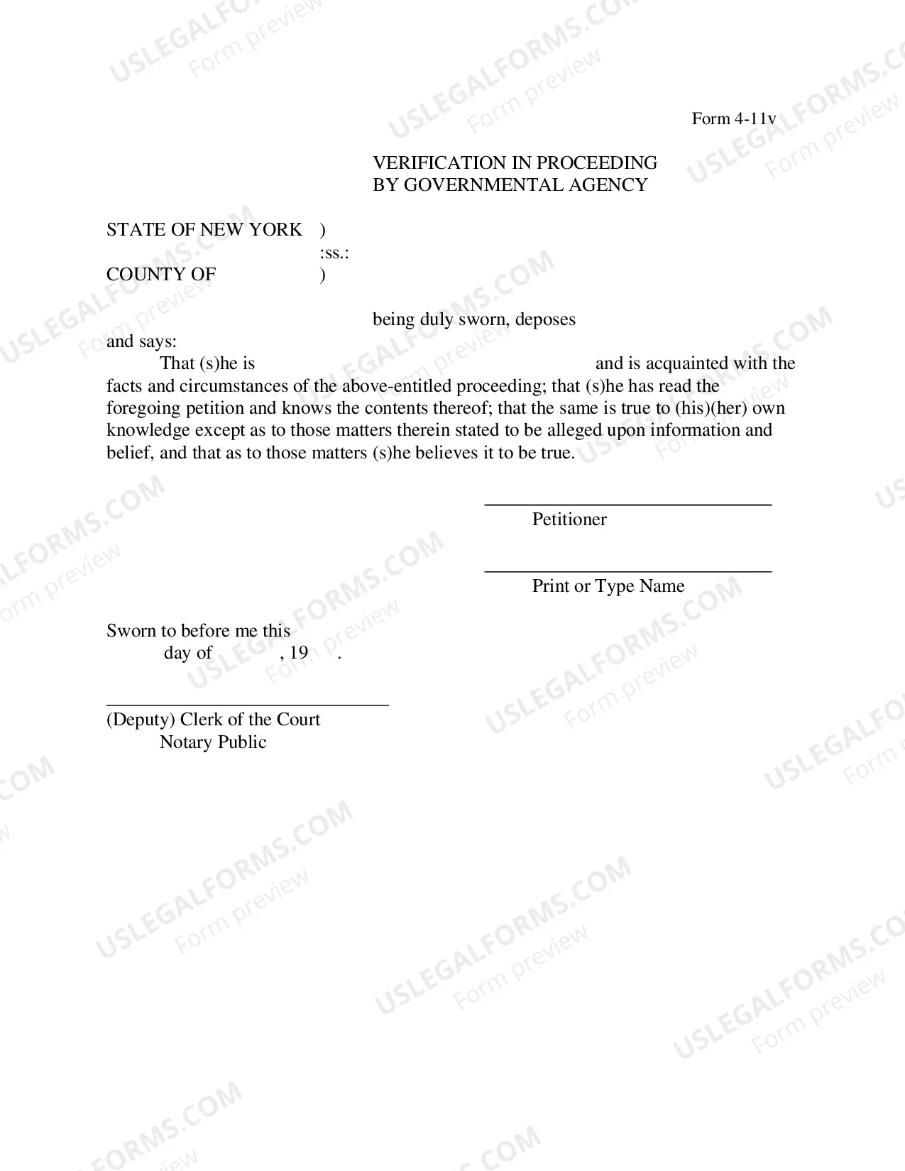 Preview Verification (Form 4-11)