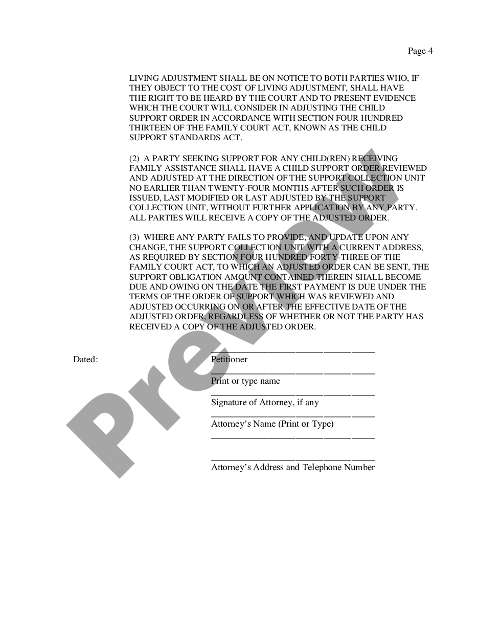 page 3 Petition for Modification of Order of Another Court - Support - Custody - Visitation  preview