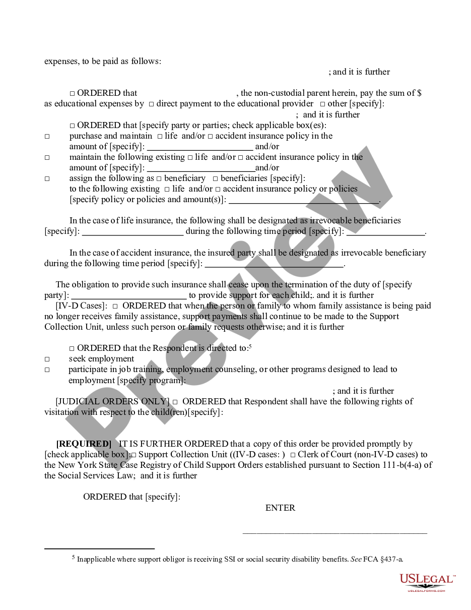 page 7 Order of Disposition - Violation of Support Order preview