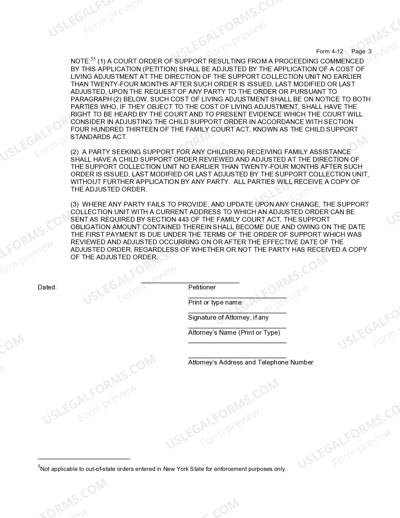Preview Petition Violation of Support Order