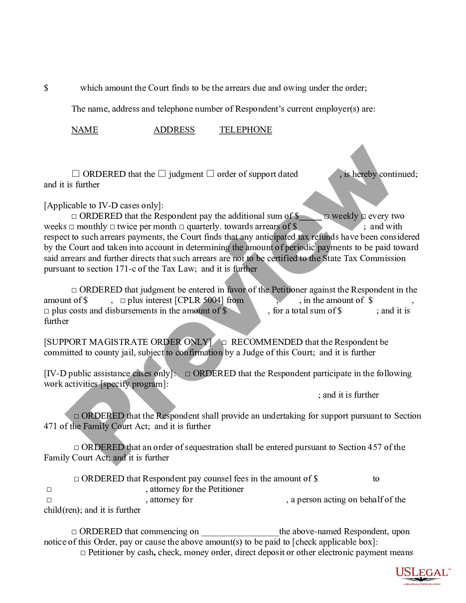 page 2 Order Enforcing Order Made by Another Court - Support - Custody - Visitation preview