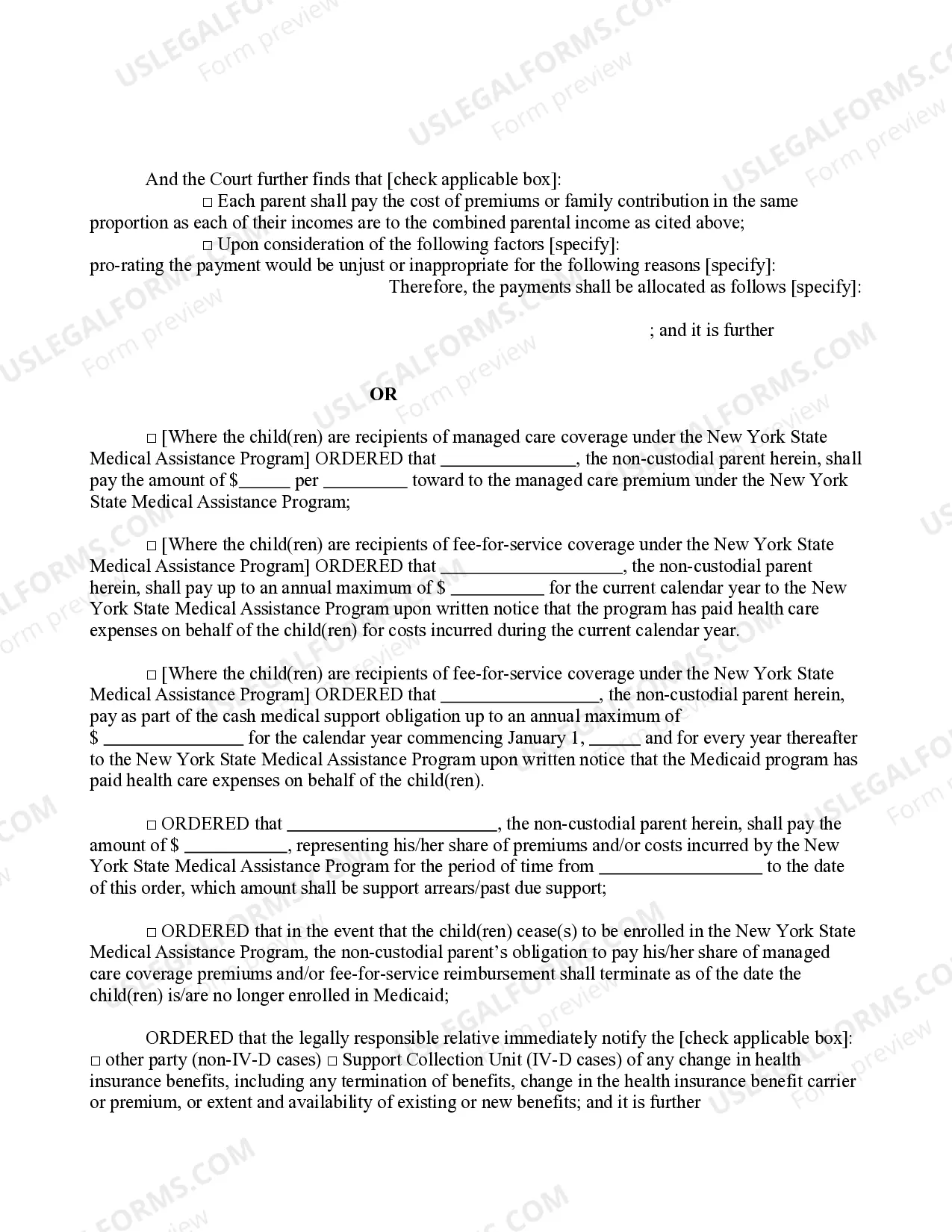 Preview Order Enforcing An Order of Support Made By Another Court
