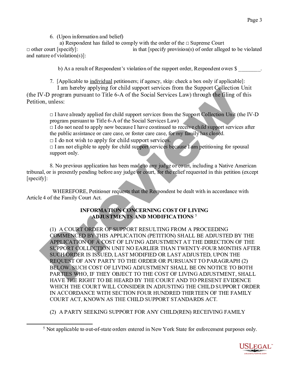 page 2 Petition for Enforcement of Order Made by Another Court - Support - Custody - Visitation preview