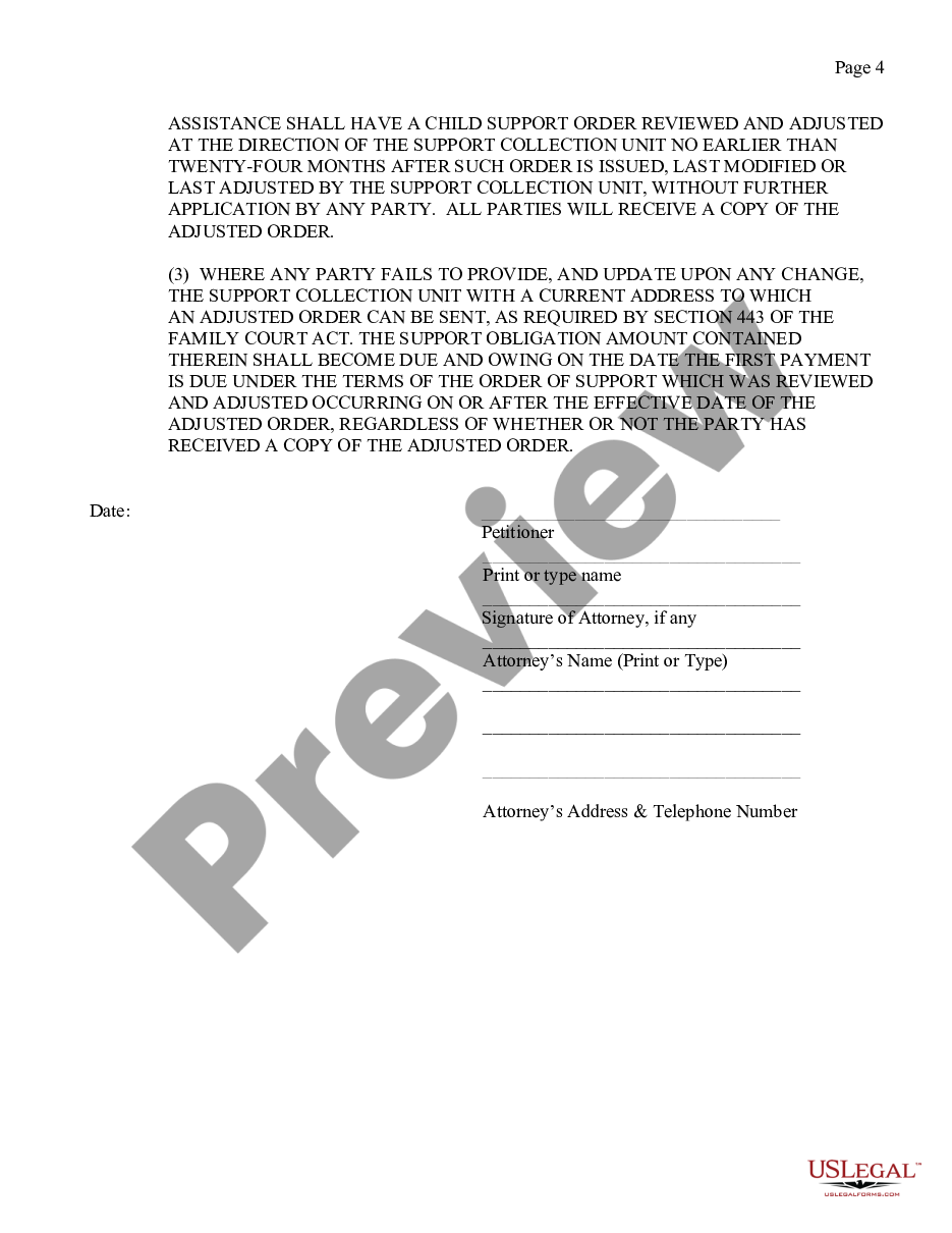 page 3 Petition for Enforcement of Order Made by Another Court - Support - Custody - Visitation preview