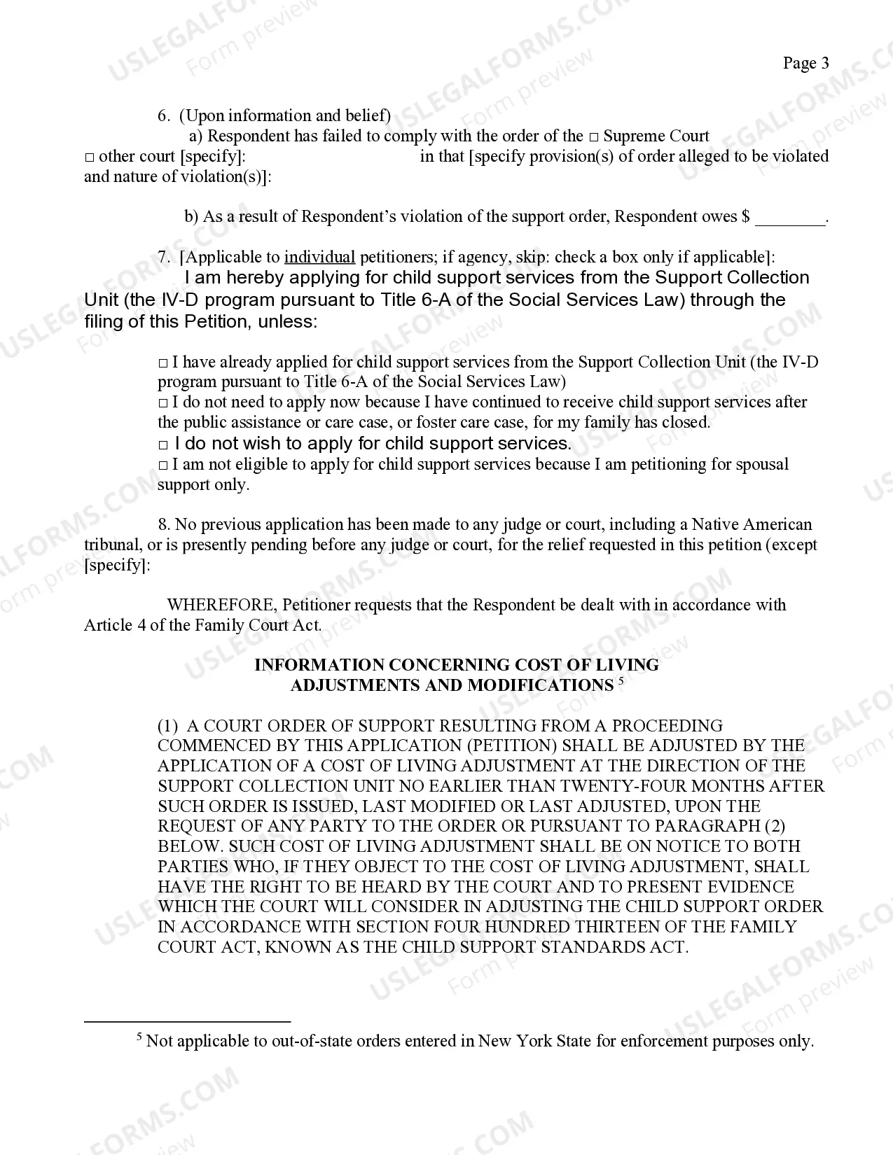 Preview Petition For Enforcement of Order Made By Another Court