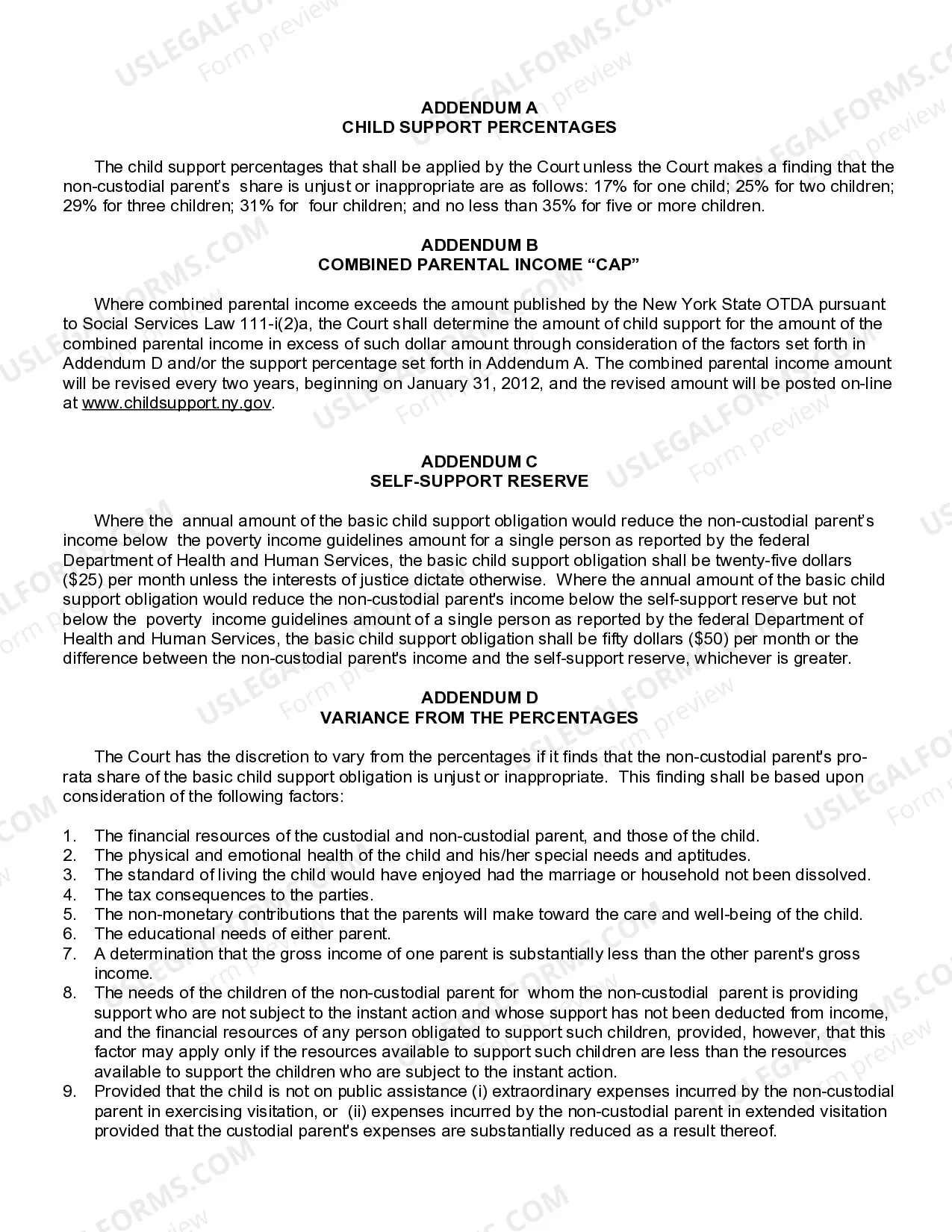 Preview Financial Disclosure Affidavit