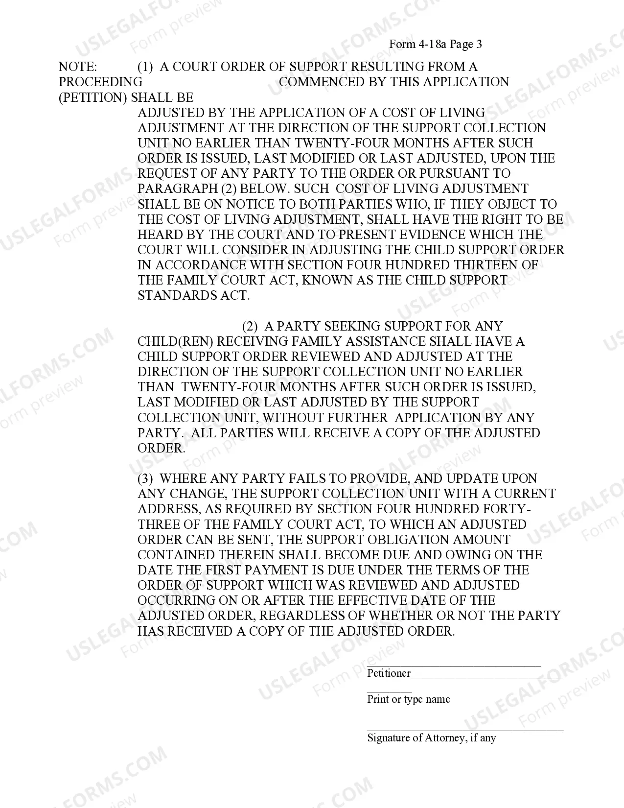Preview Petition For Support After Acknowledgment of Paternity (Commissioner)