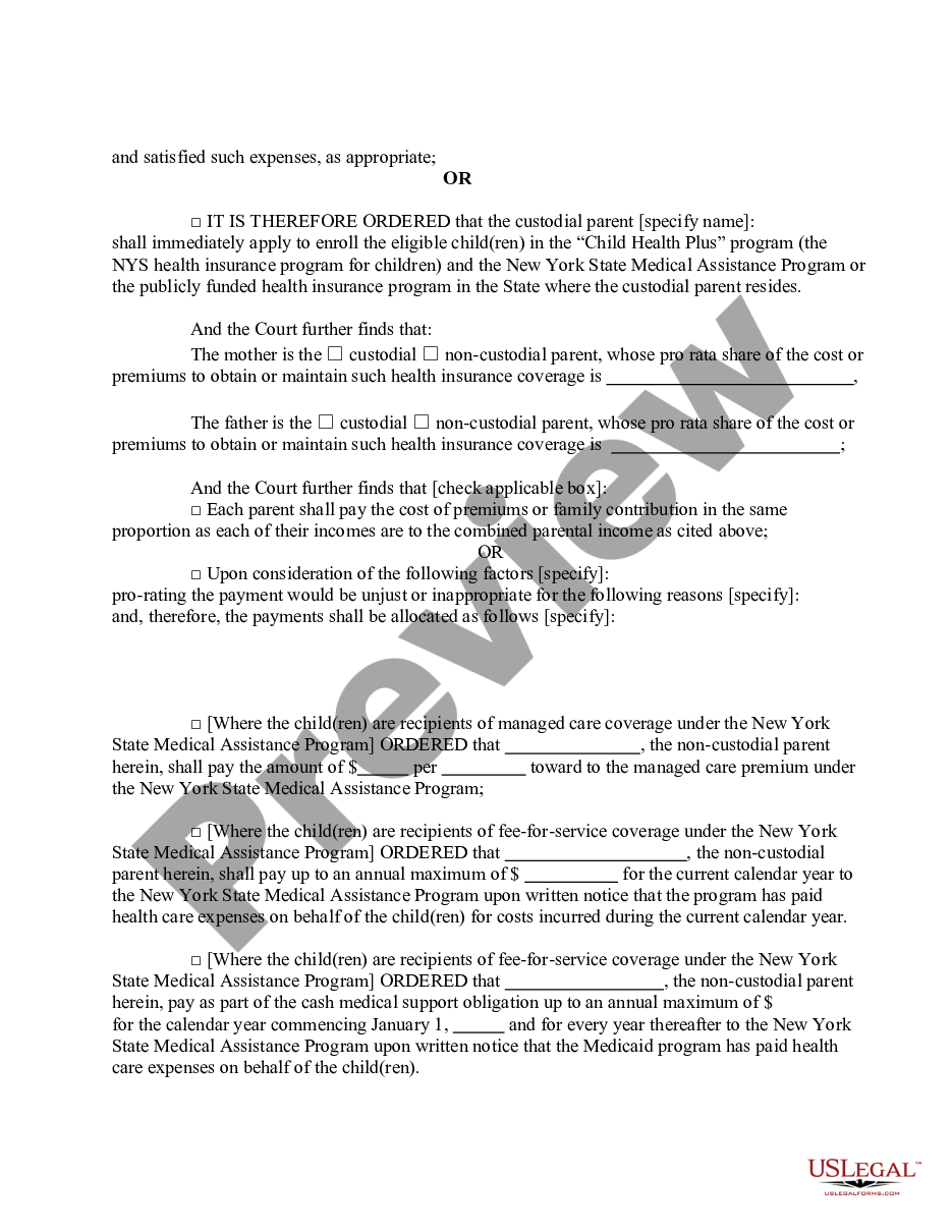 page 5 Order Determining Objection to Adjusted Order - Cost of Living Adjustment - COLA preview