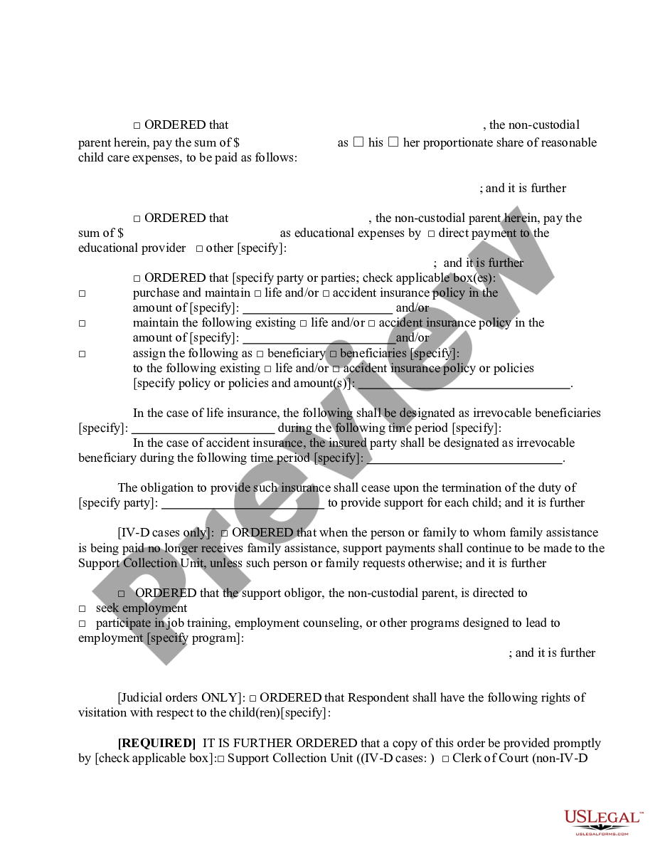 page 7 Order Determining Objection to Adjusted Order - Cost of Living Adjustment - COLA preview