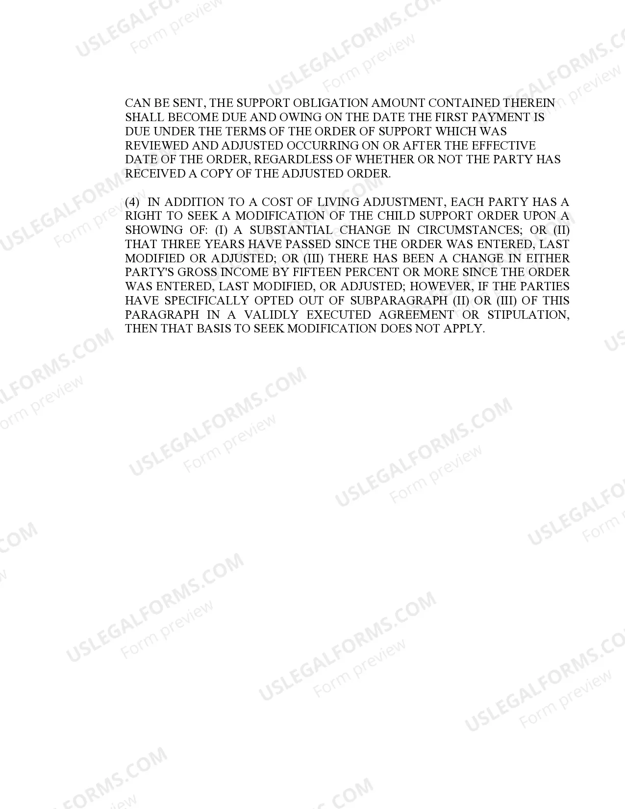 Preview Order Determination of Objections To Adjusted Order COLA