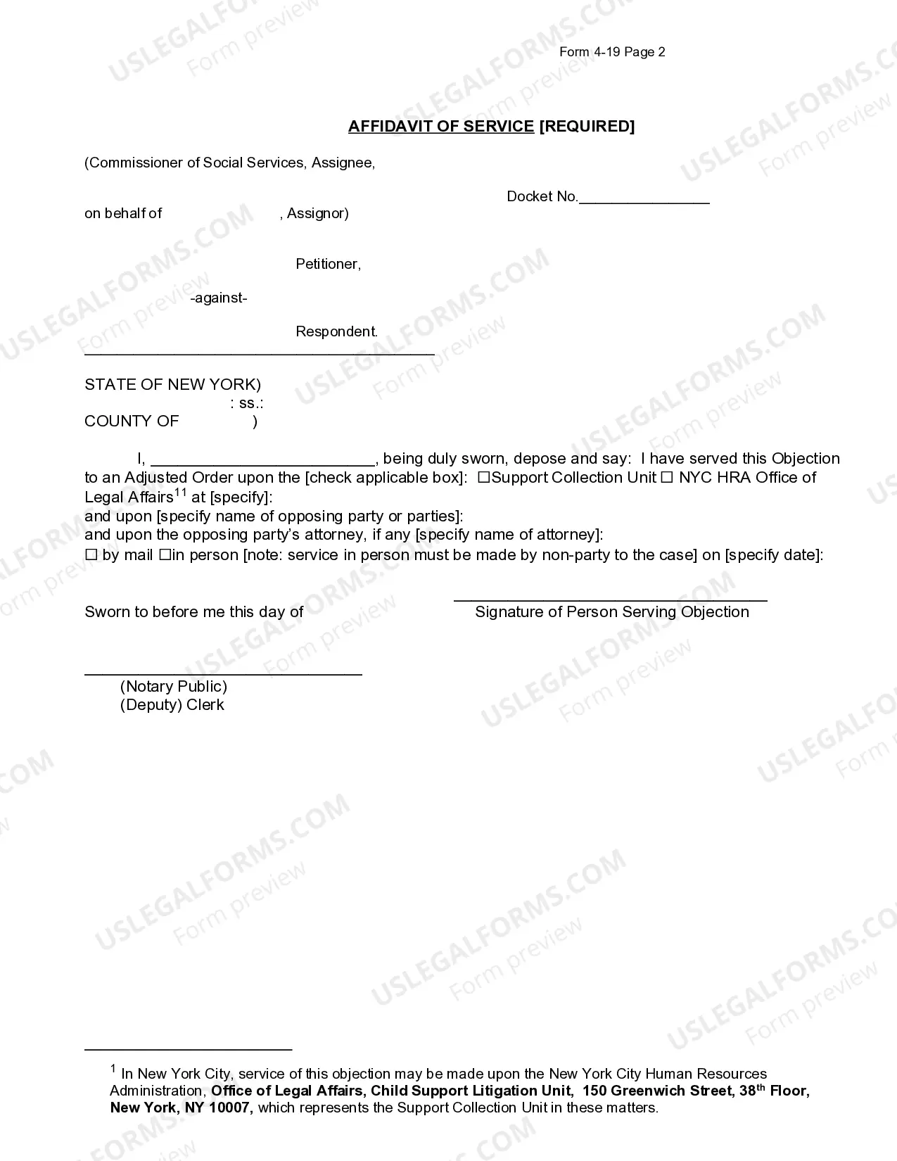 Preview Objection To An Adjusted Order Issued By The Support Collection Unit