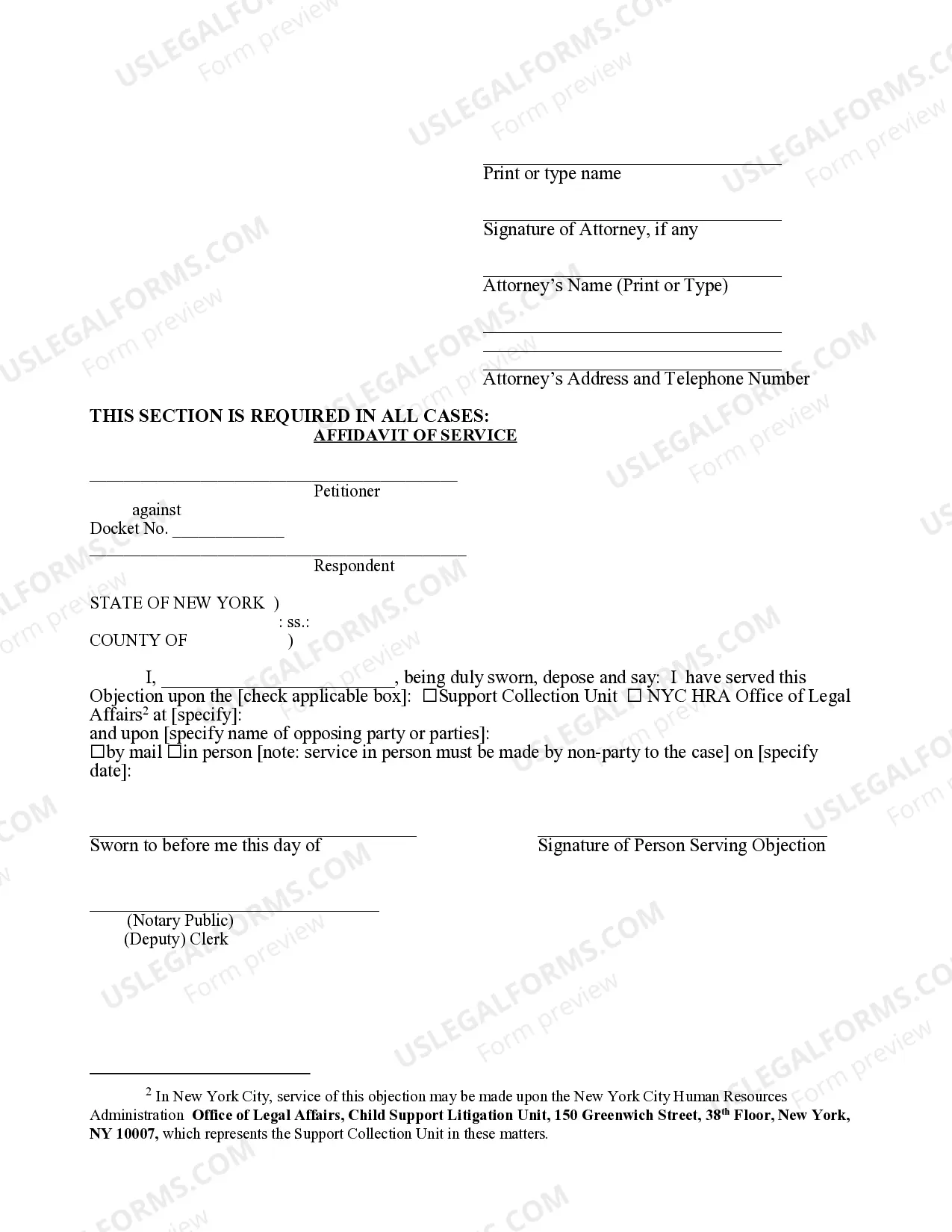 Preview Objection To Support Collection Unit Denial of Challenge To Drivers License Suspension