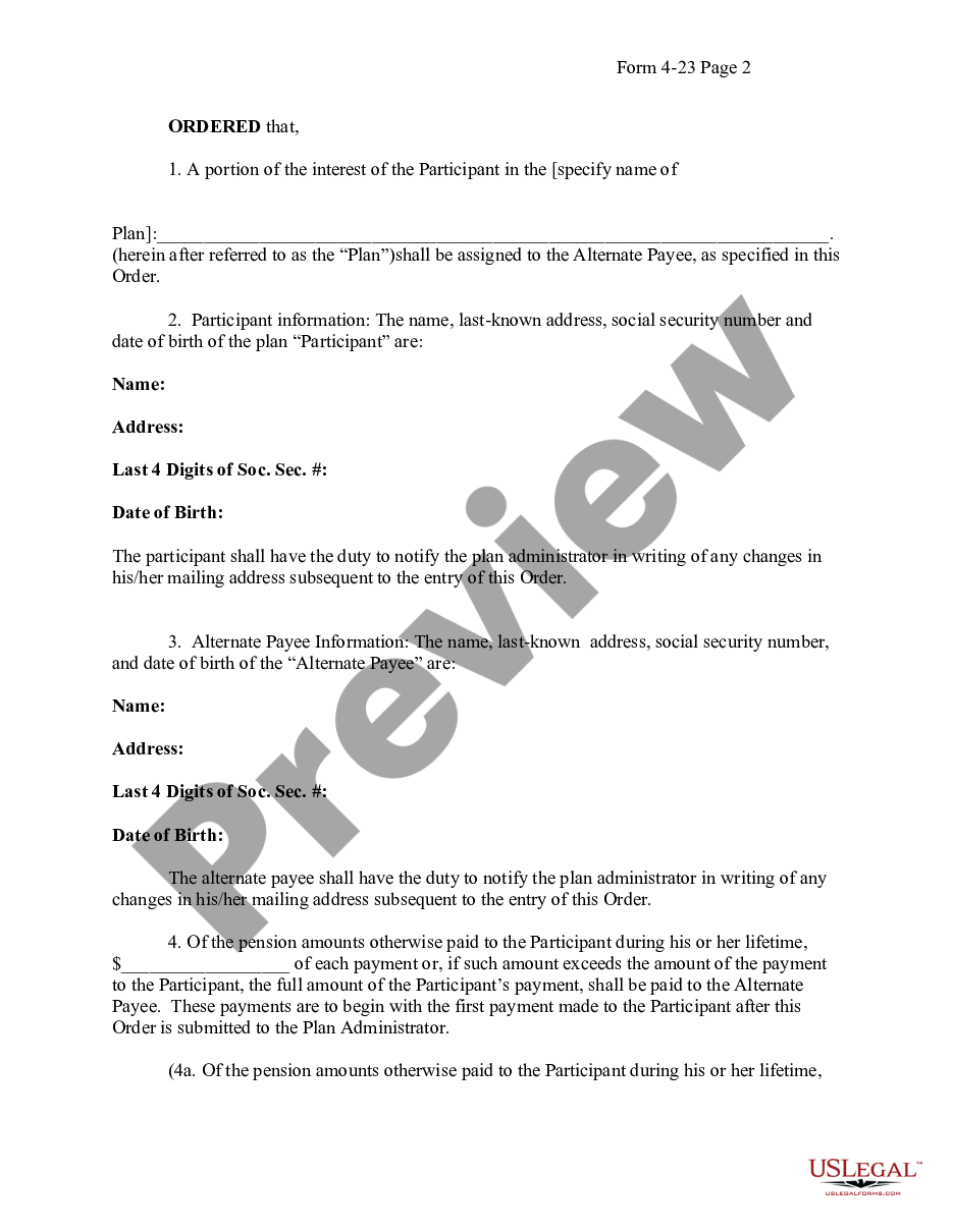 page 1 Qualified Domestic Relations Order preview