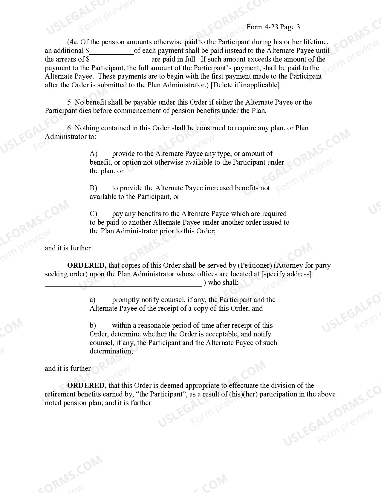 Preview Qualified Domestic Relations Order