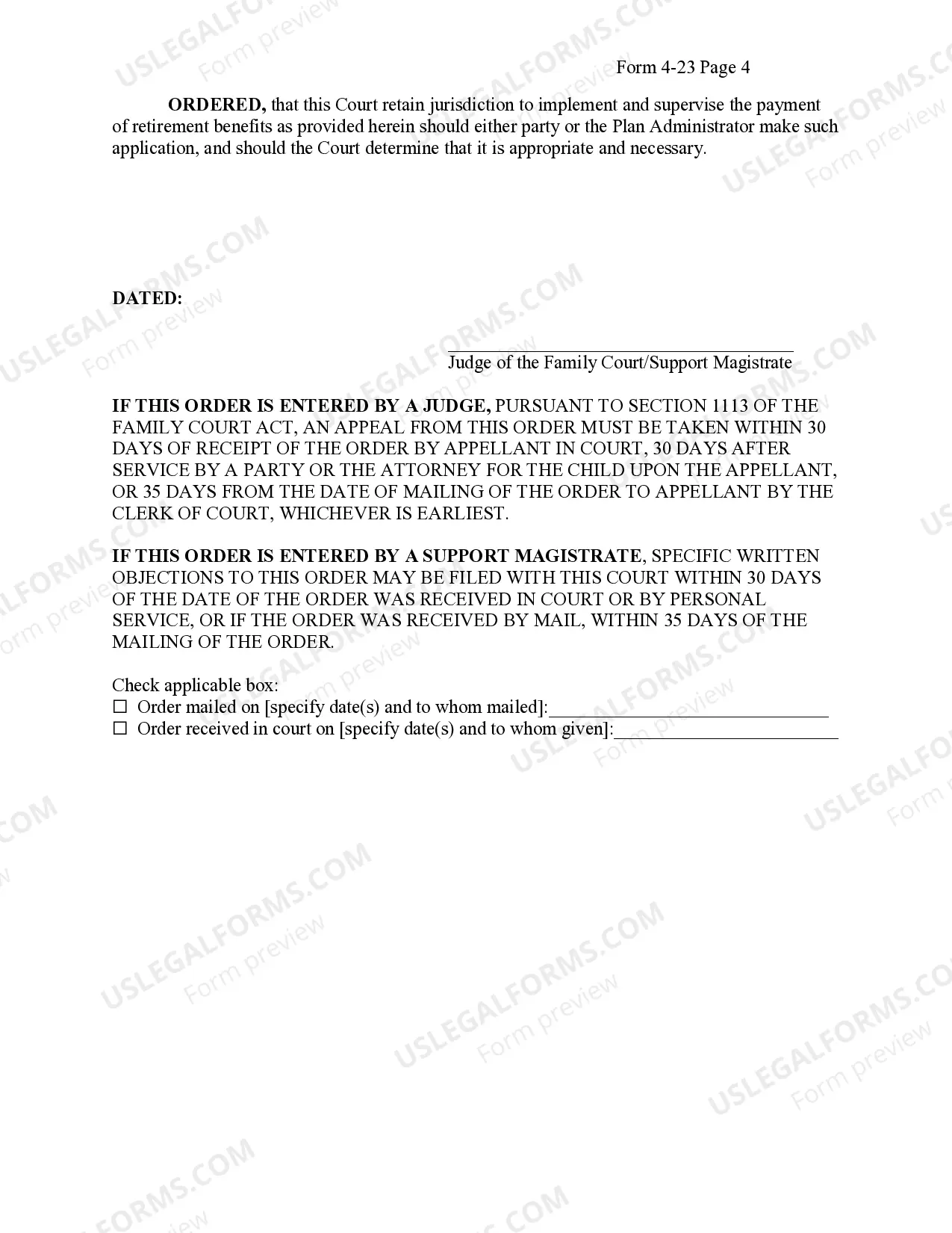 Preview Qualified Domestic Relations Order