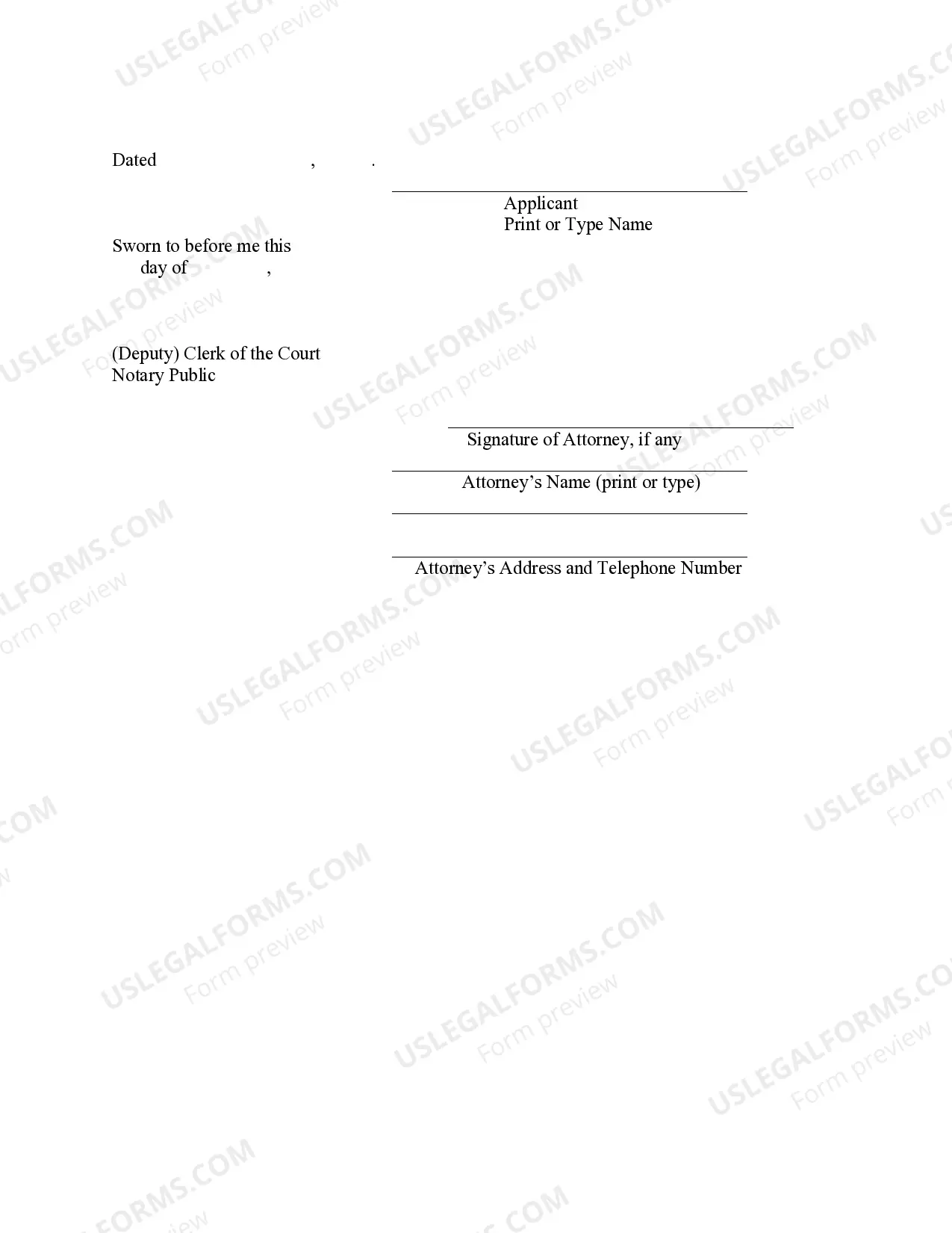 Preview Affidavit In Support of Motion To Vacate For Lack of Service