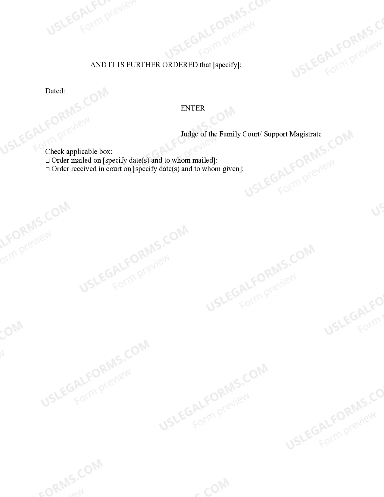 Preview Order On Motion To Vacate For Lack of Service