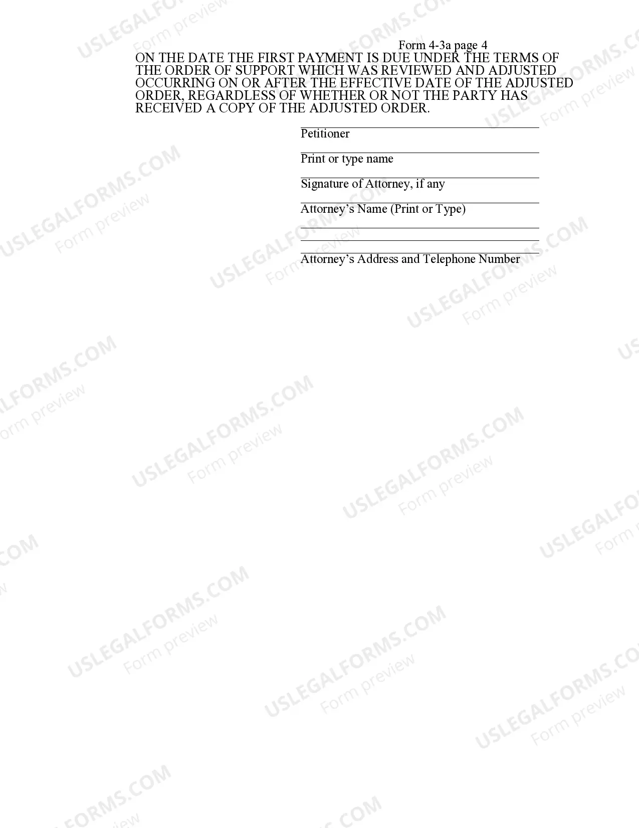 Preview Petition (Support - Commissioner)