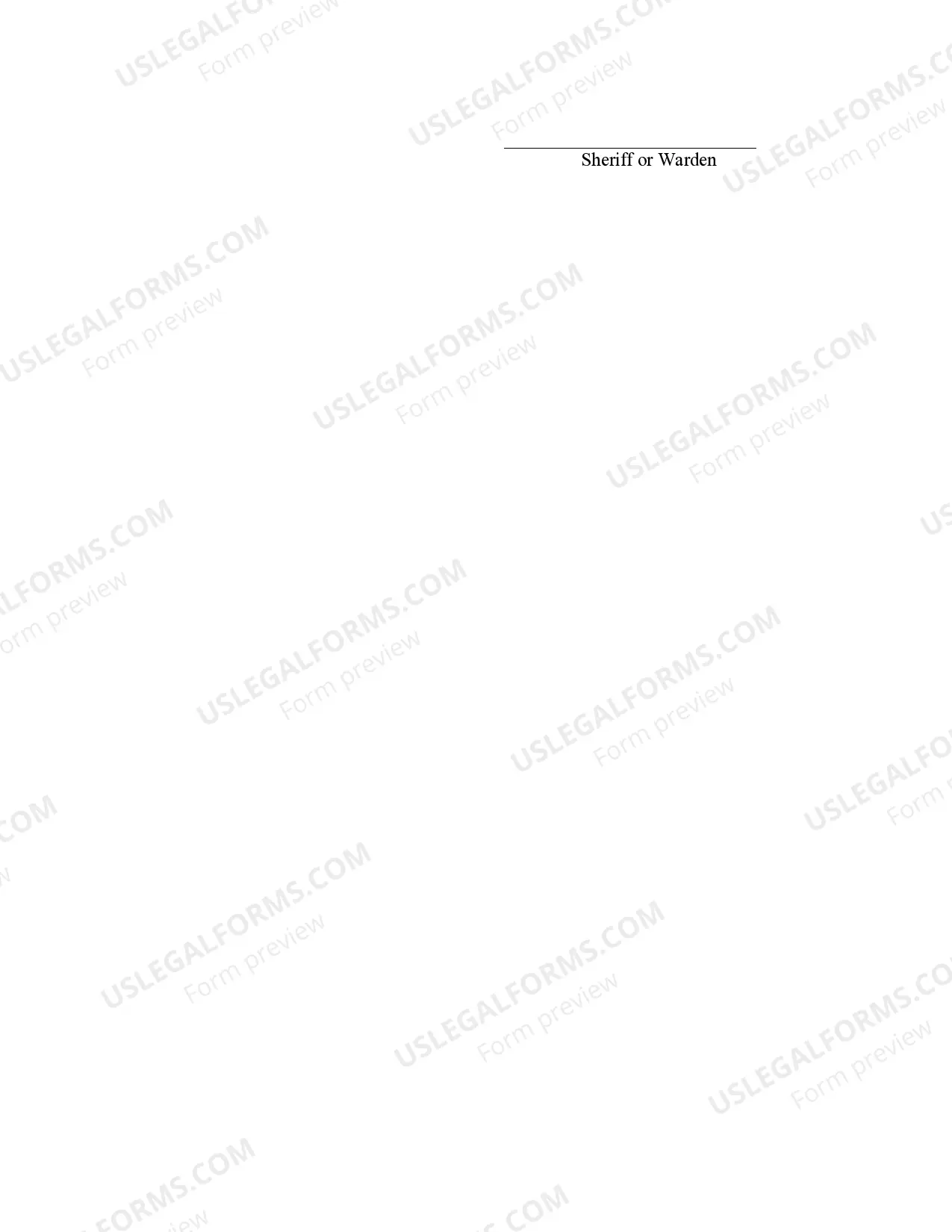 Preview Remand Commitment (Undertaking)