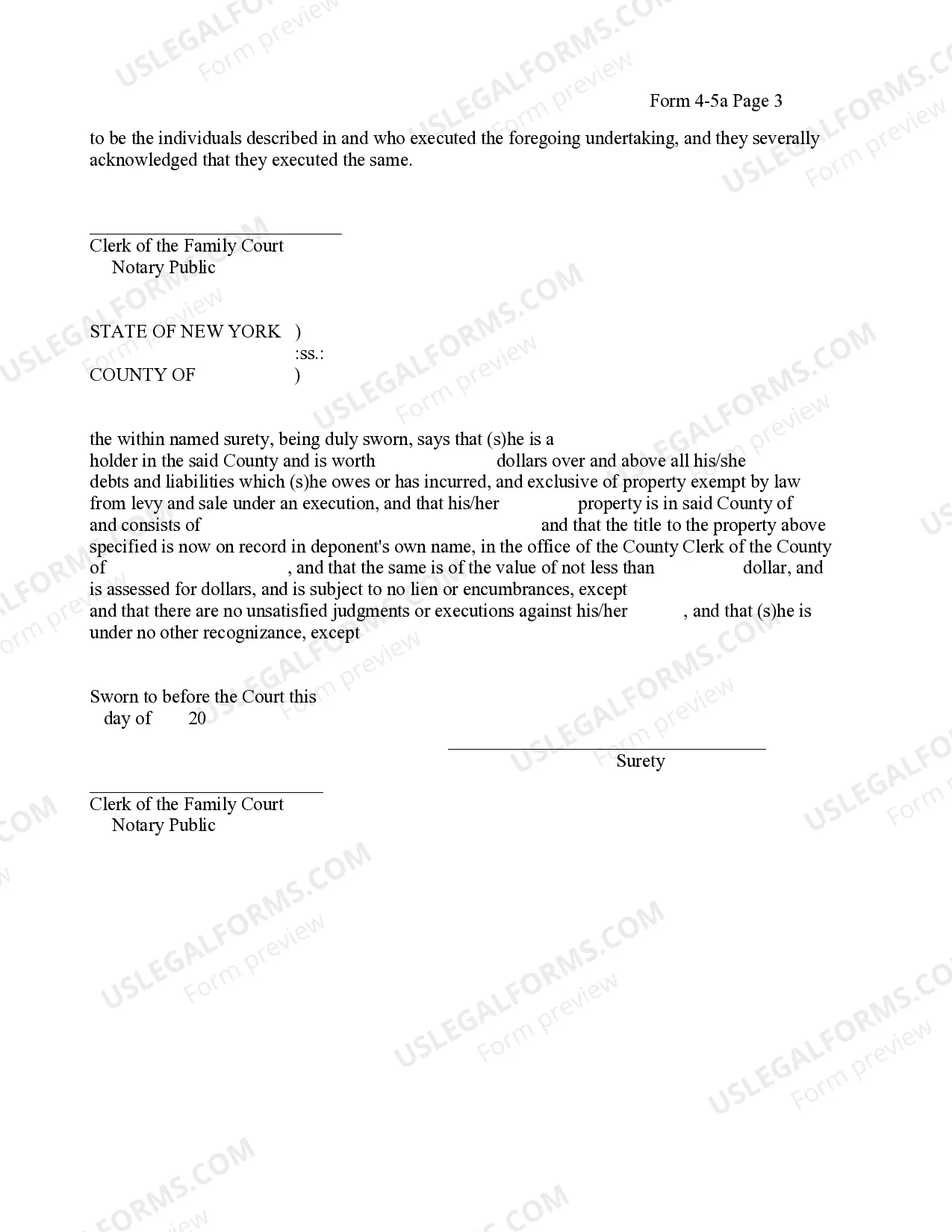 Preview Undertaking For Support Cash Deposit