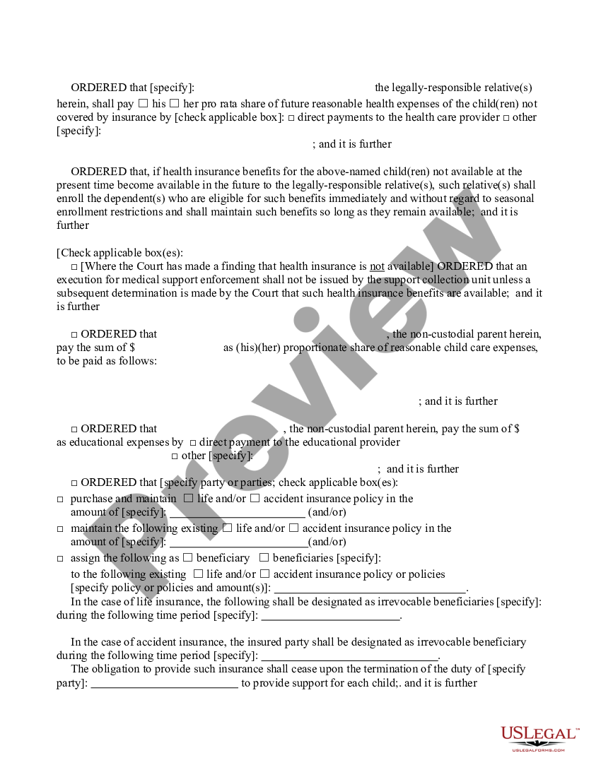 page 5 Referral to Support Magistrate and Temporary Order of Support preview