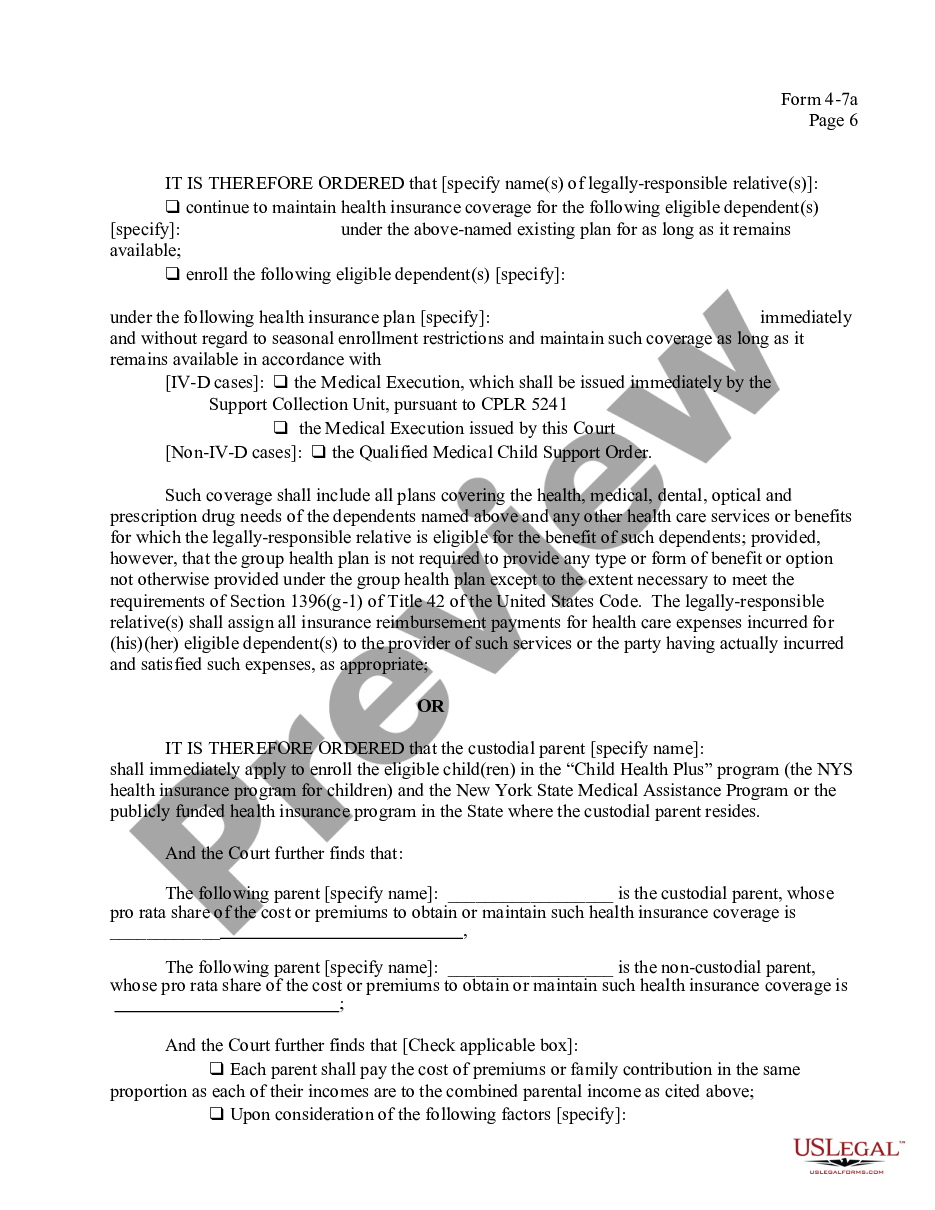 page 5 Order - After Filing of Objections preview