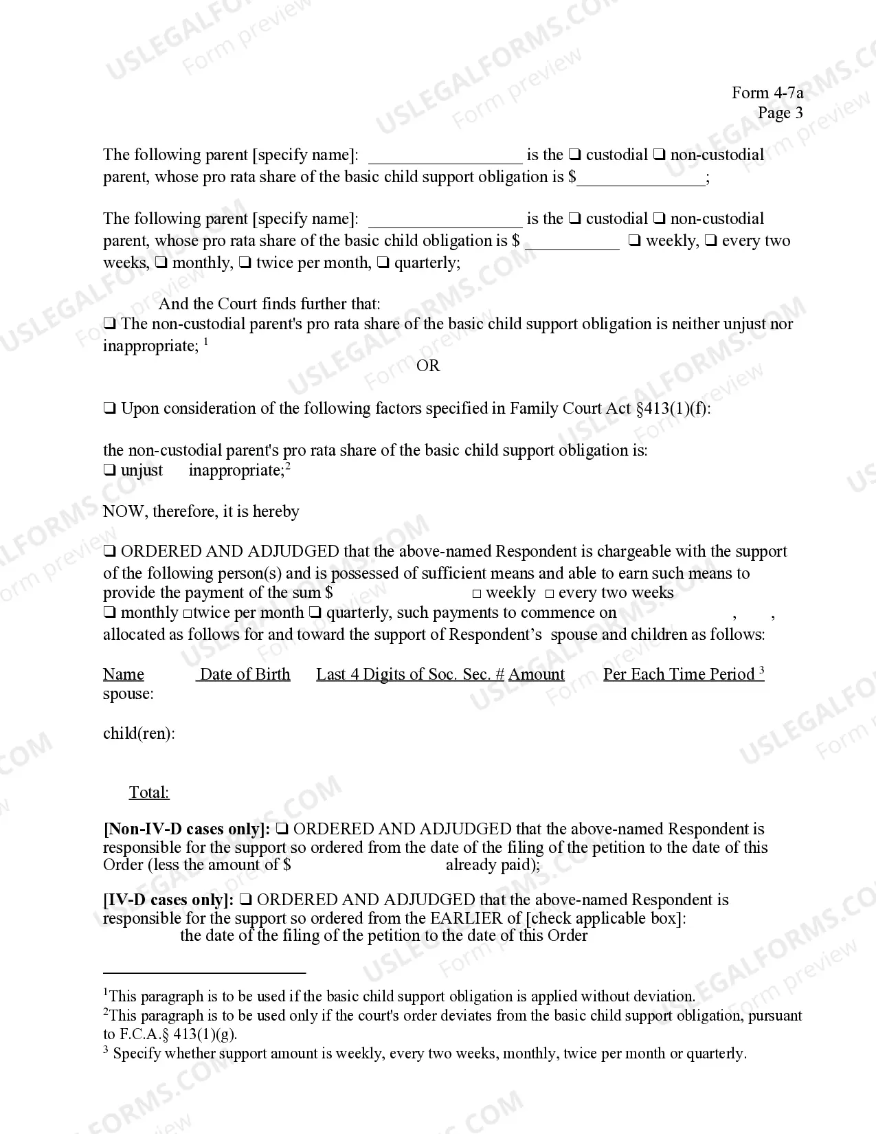 Preview Order After Filing of Objections