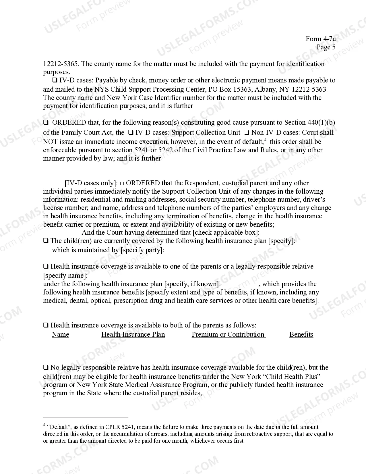 Preview Order After Filing of Objections