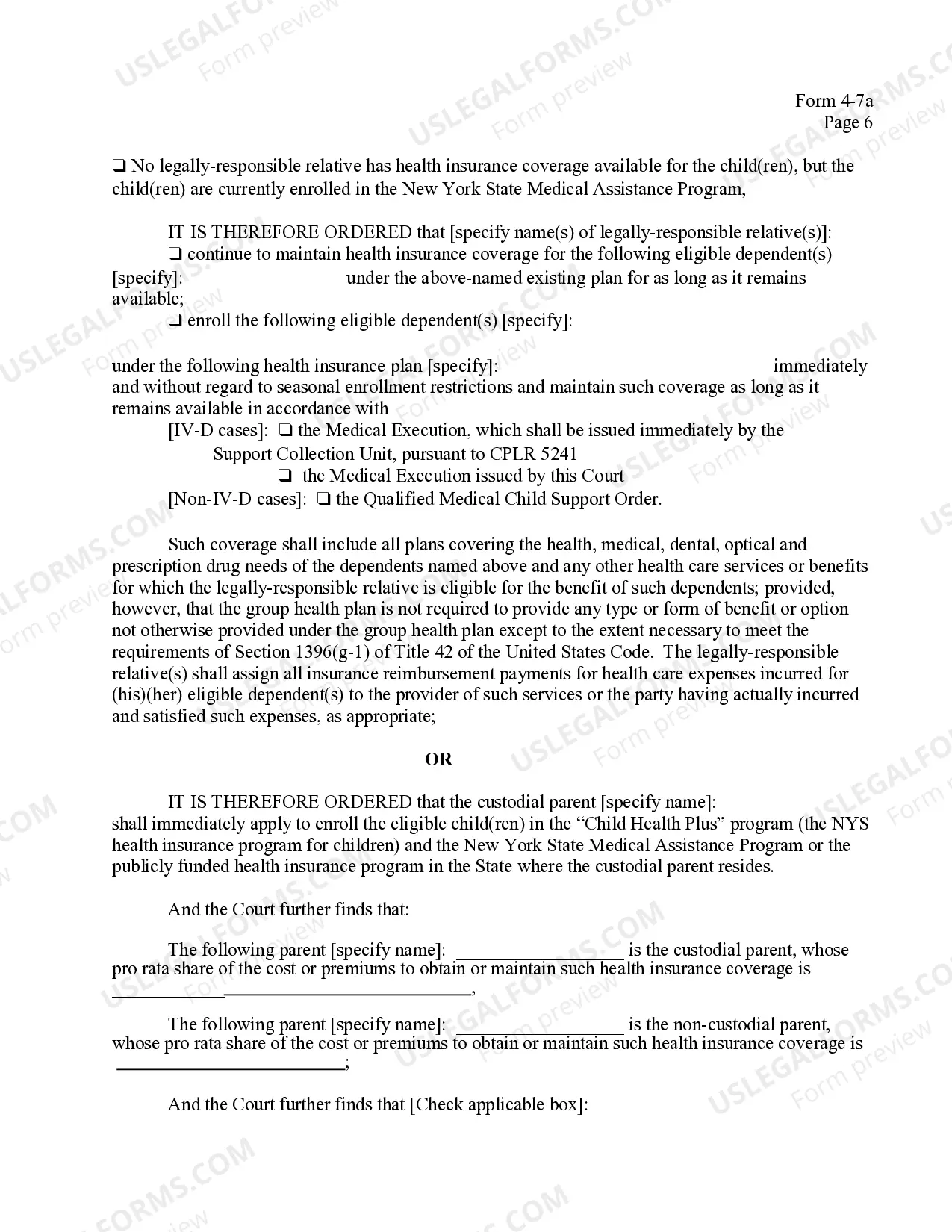 Preview Order After Filing of Objections