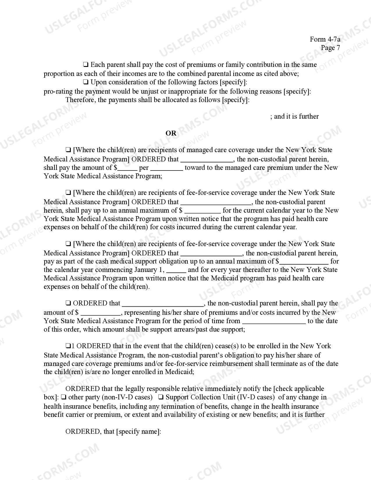Preview Order After Filing of Objections