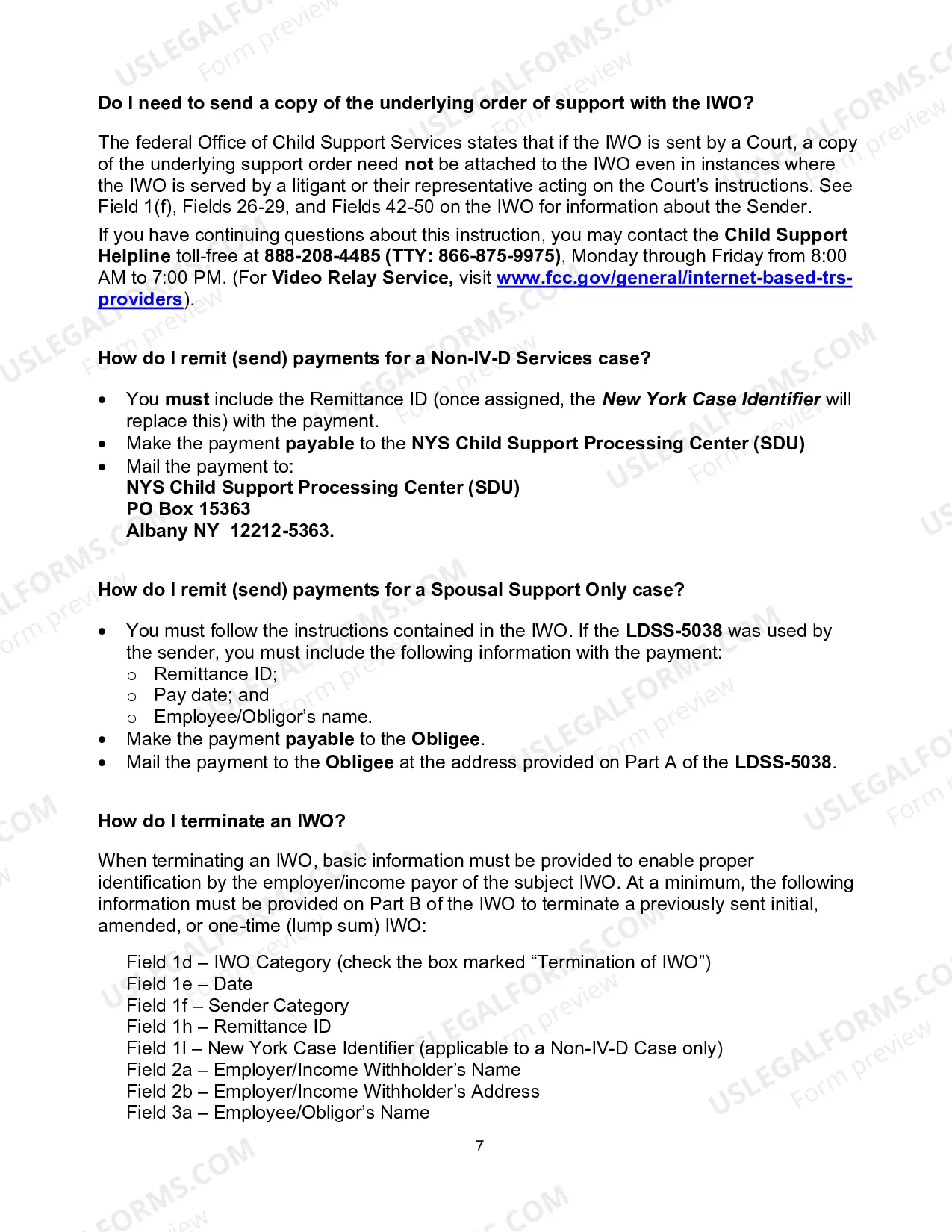 Preview Income Withholding For Support (Child Or Combined Child And Spousal)