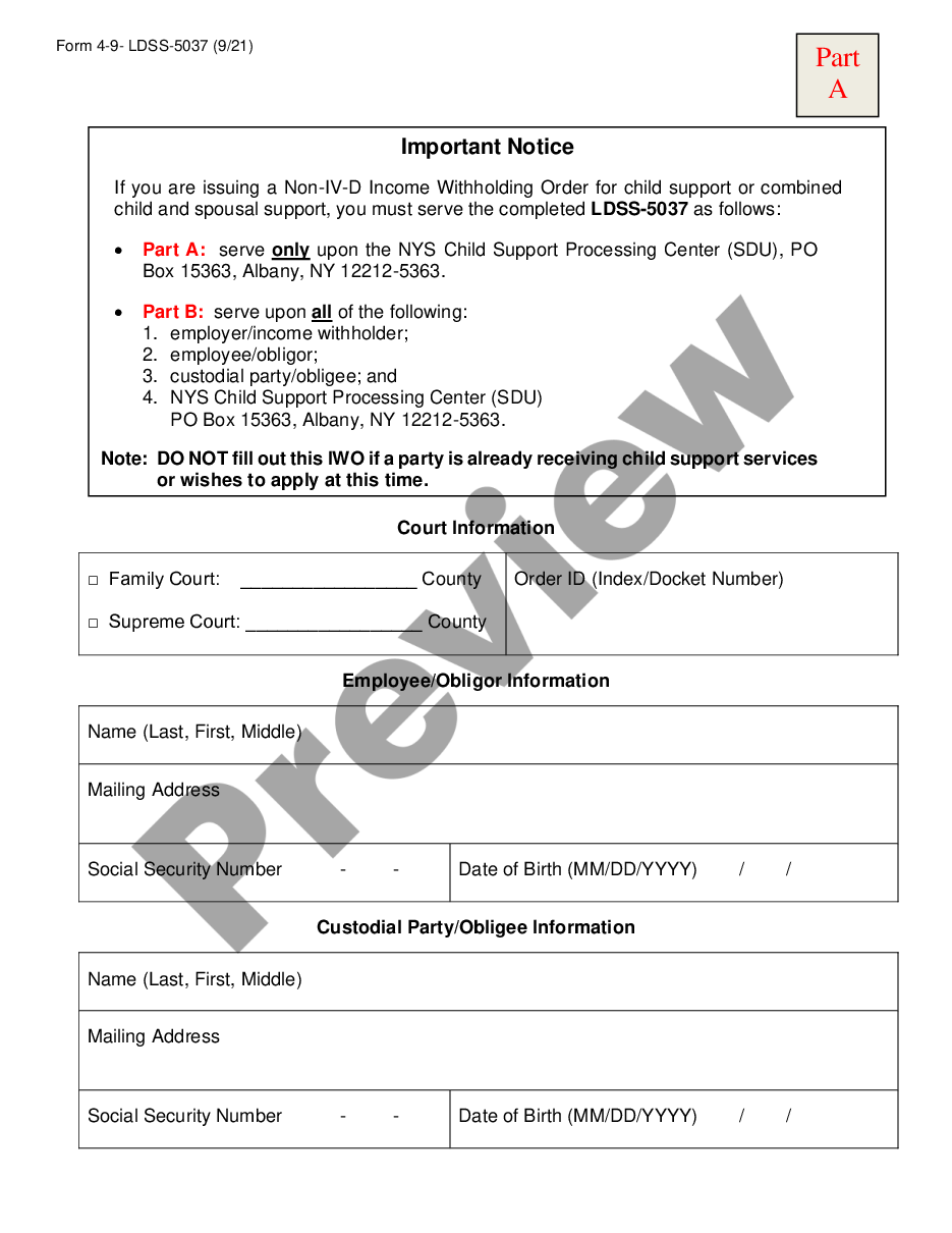 page 0 Income Deduction Order preview